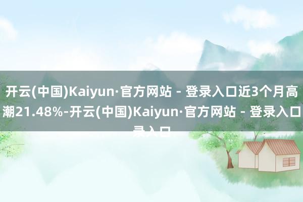 开云(中国)Kaiyun·官方网站 - 登录入口近3个月高潮21.48%-开云(中国)Kaiyun·官方网站 - 登录入口