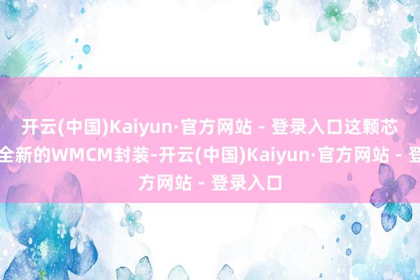 开云(中国)Kaiyun·官方网站 - 登录入口这颗芯片选拔全新的WMCM封装-开云(中国)Kaiyun·官方网站 - 登录入口