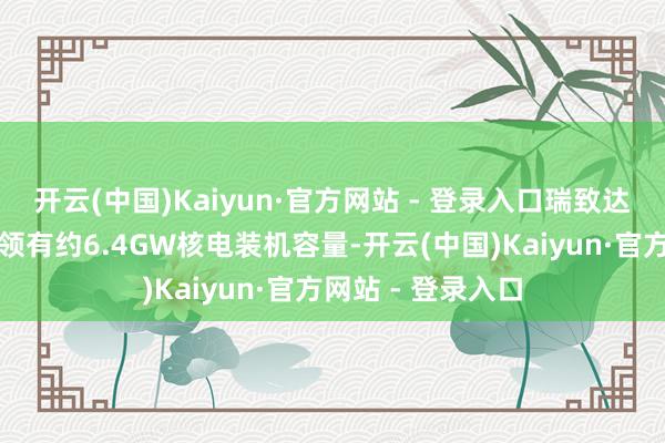 开云(中国)Kaiyun·官方网站 - 登录入口瑞致达现在在好意思国领有约6.4GW核电装机容量-开云(中国)Kaiyun·官方网站 - 登录入口